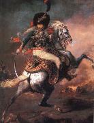 An Officer of the Imperial Horse Guards Charging Theodore Gericault